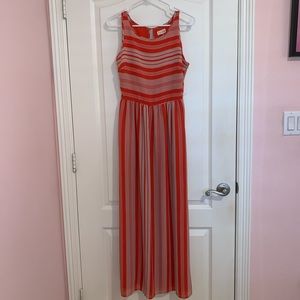 ⭐️Last sale!!! Best Offer!!! Long orange stripped maxi dress